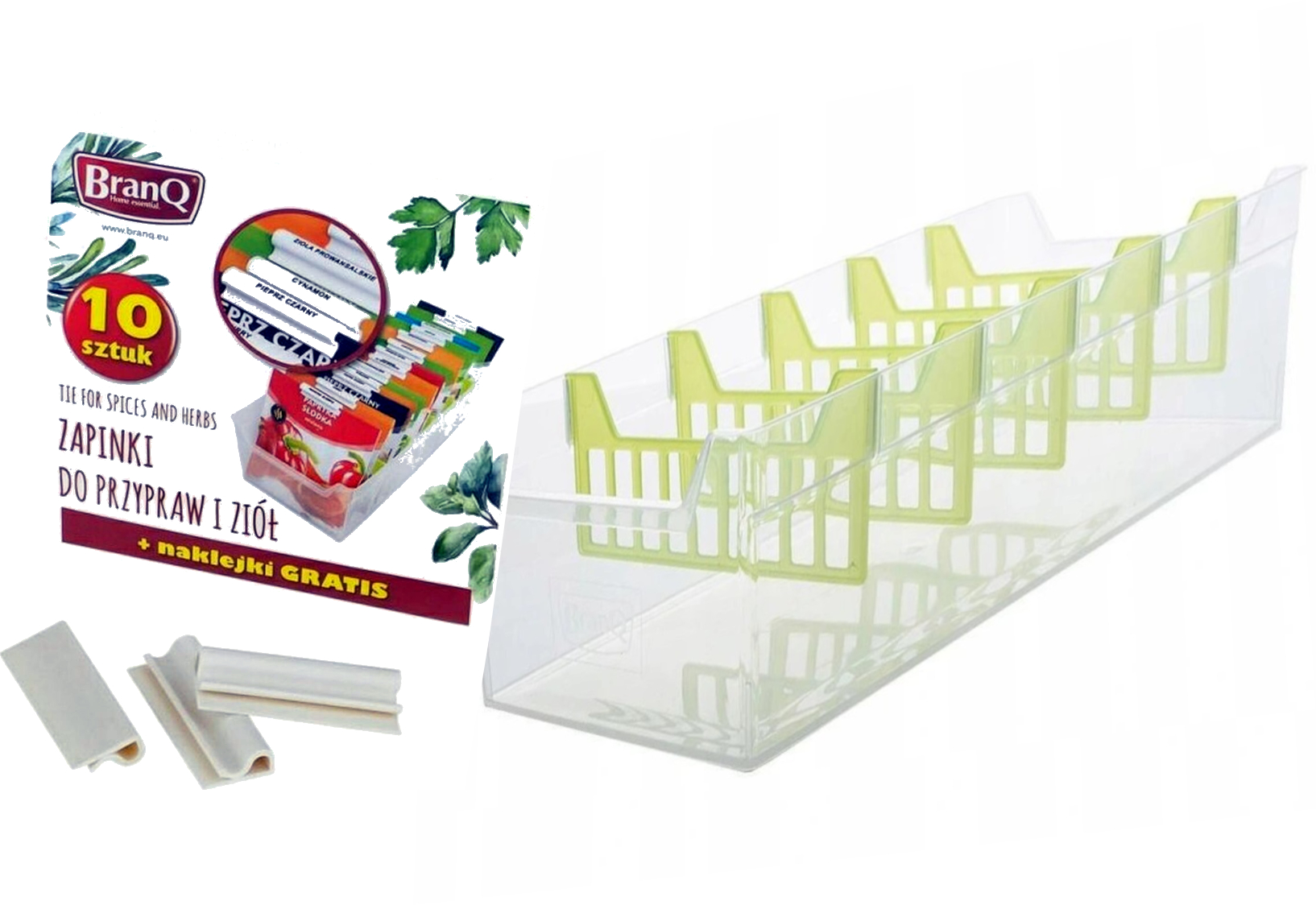 BRANQ - Organizer na przyprawy + zapinki klipsy