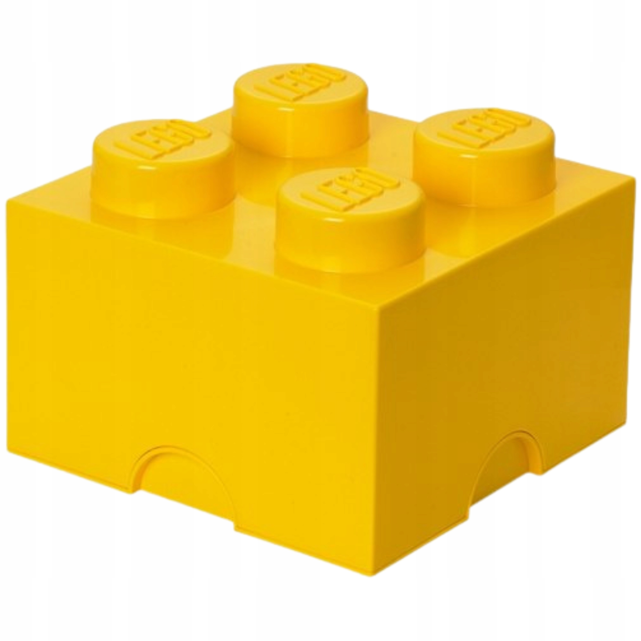 Lego plastová nádoba Tvar kostky Lego Brick 4 Žlutá 25x25x18 cm