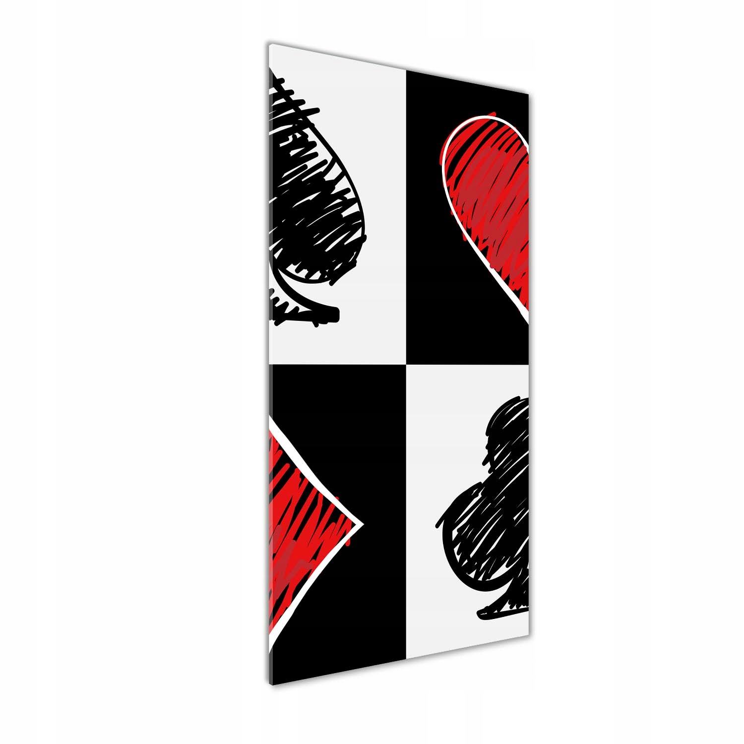 

Foto obraz szkło akrylowe Karciane kolory 50x125cm