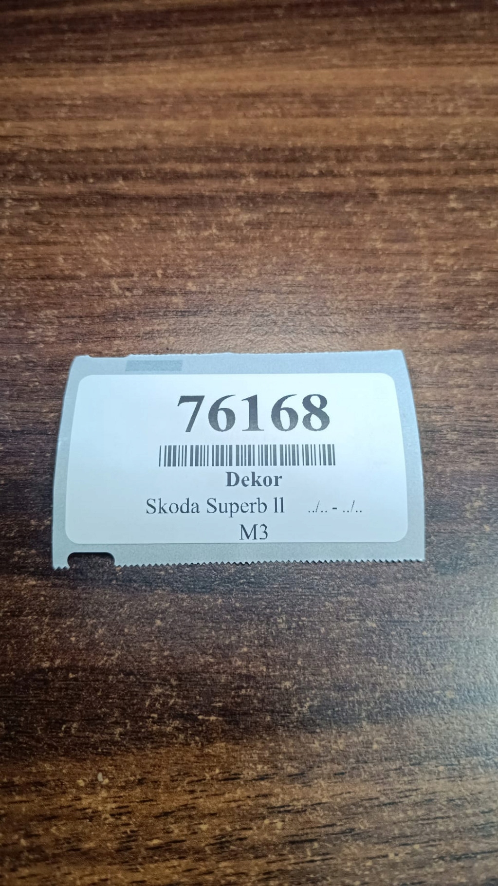 SKODA SUPERB II DEKOR moulding KOKPITU 3T1858418B