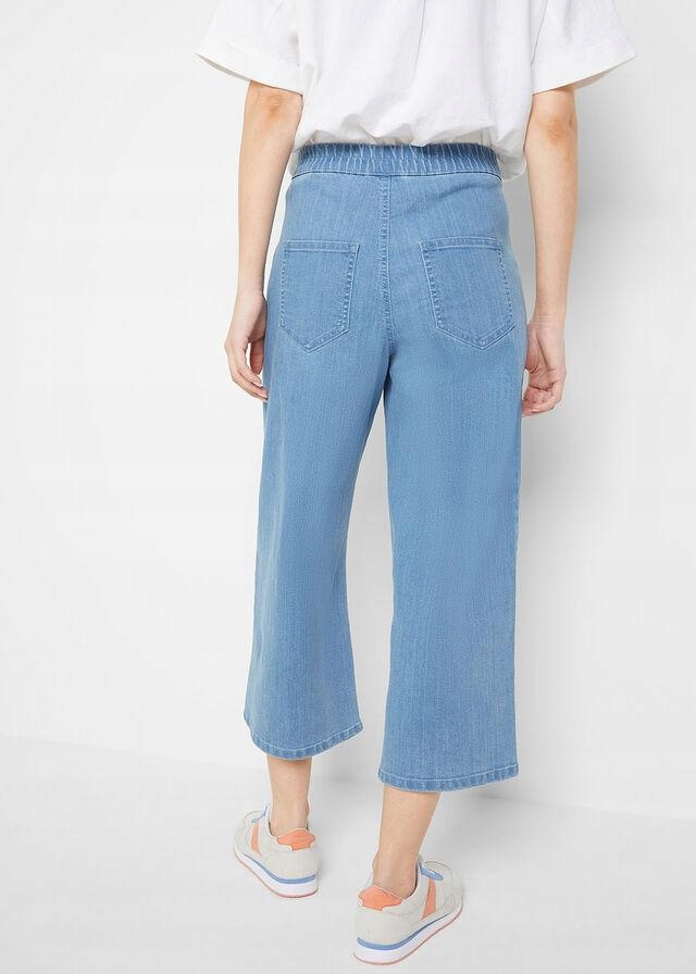 Bonprix 40 SZEROKIE JEANSY DAMSKIE Rozmiar 40