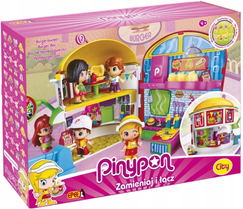 

Pinypon City Burgerownia Zestaw Laleczka EPEE16618