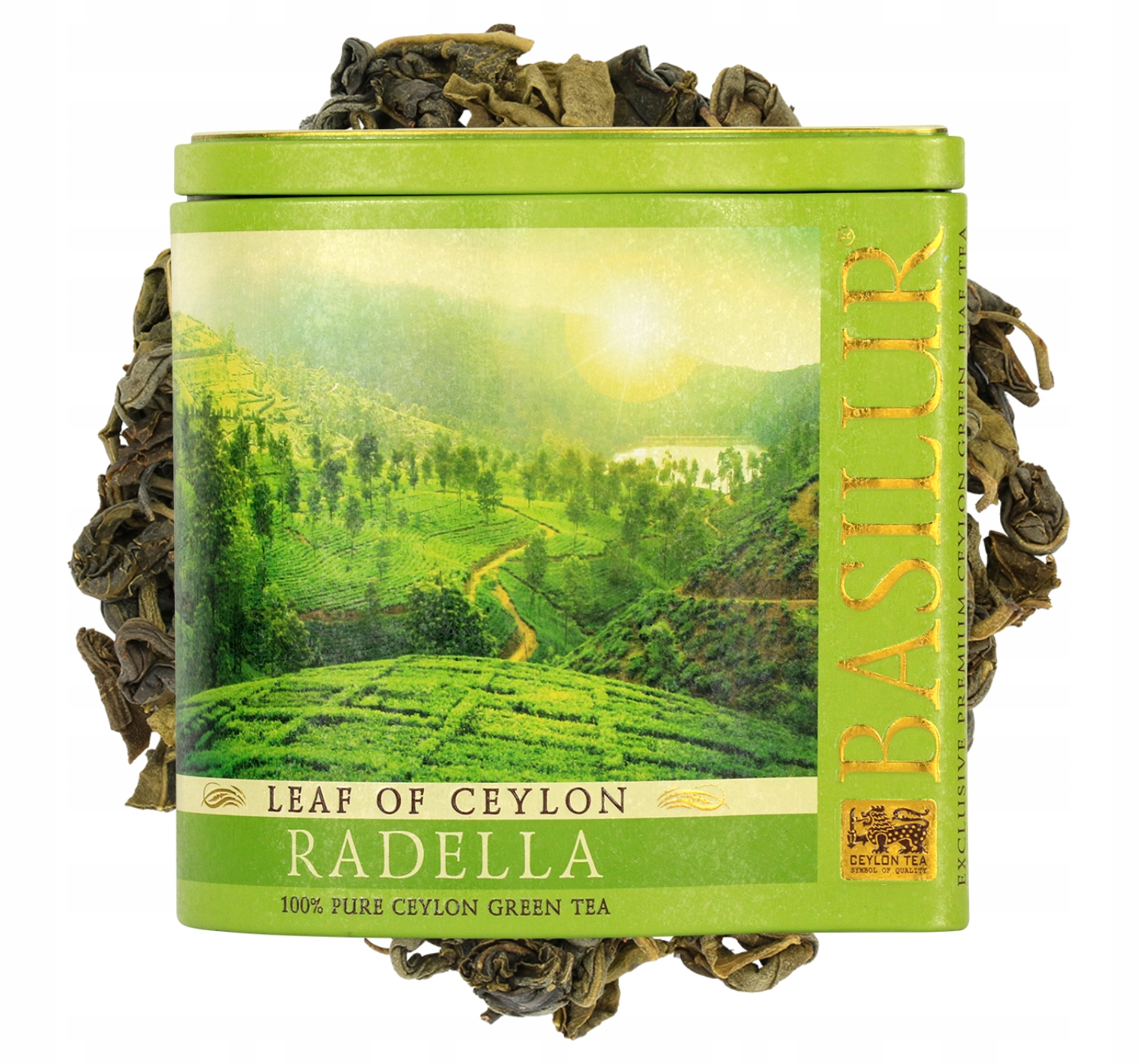 Levně Zelený čaj Basilur Radella Green 100% 100 g Dárek plechovka