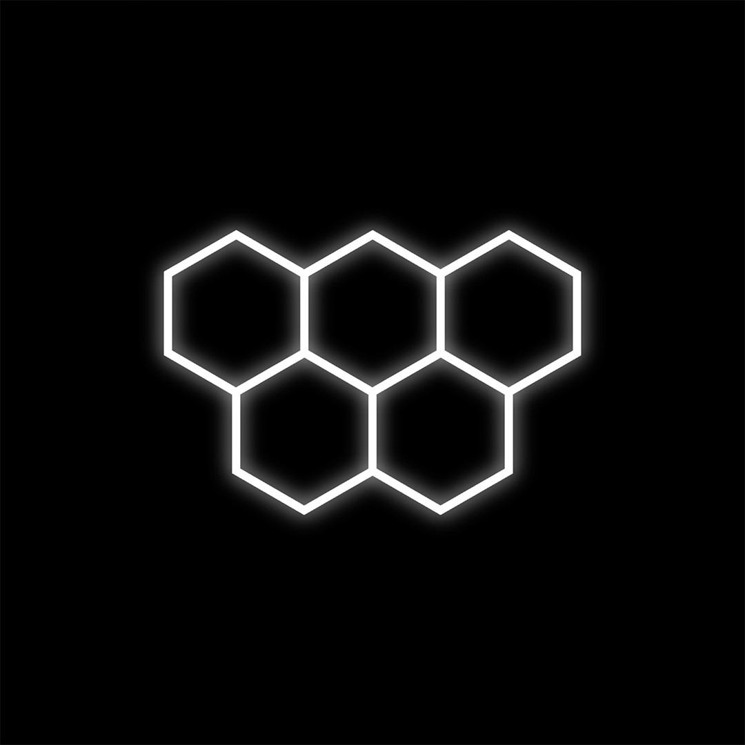 Sada Led svietidiel hexagón 5 192W 6500K, moderné modulárne osvetlenie