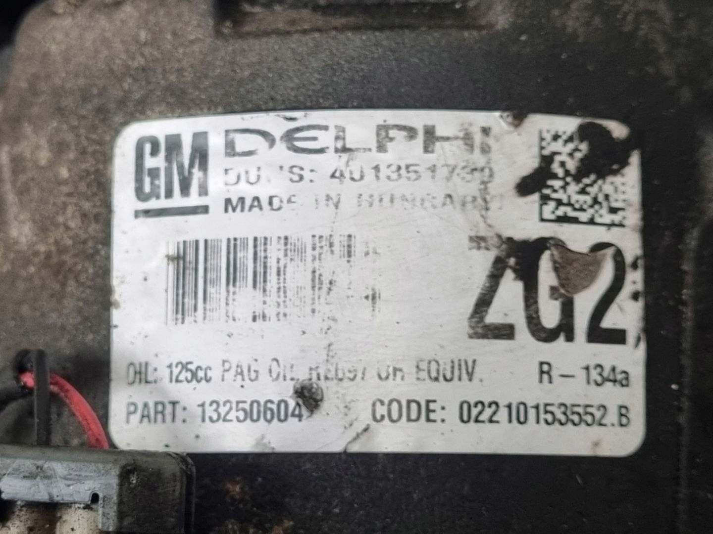Klimakompressor klimaanlage Opel Astra J 2010 13250604