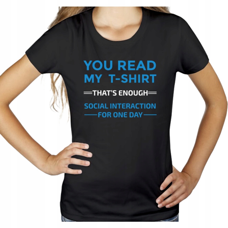 

You read my t shirt koszulka prezent damska