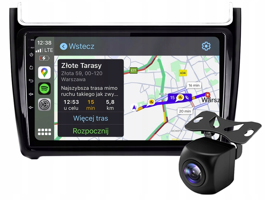 Vw Polo Rádio Navigace Android Auto Apple Carplay Couvací Kamera