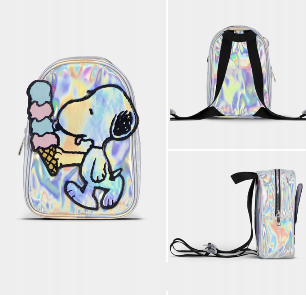 Snoopy Mini batoh 'Shiny' 23 x 16,5 x 9,5 cm