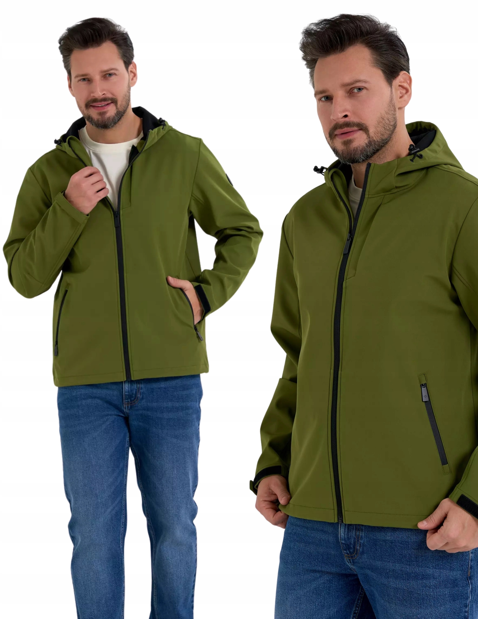 Pánská přechodová softshellová bunda proti dešti Polyester Moraj L