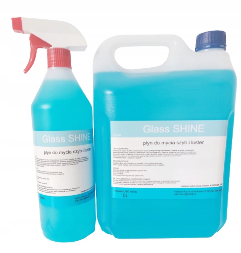 

Glass Shine płyn do mycia szyb luster 5l+1l zestaw
