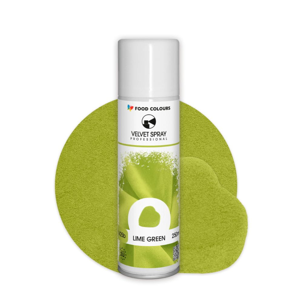 id_5606 Zamsz Cukierniczy Velvet Food Colours Zielony Spray 250 ml Tort