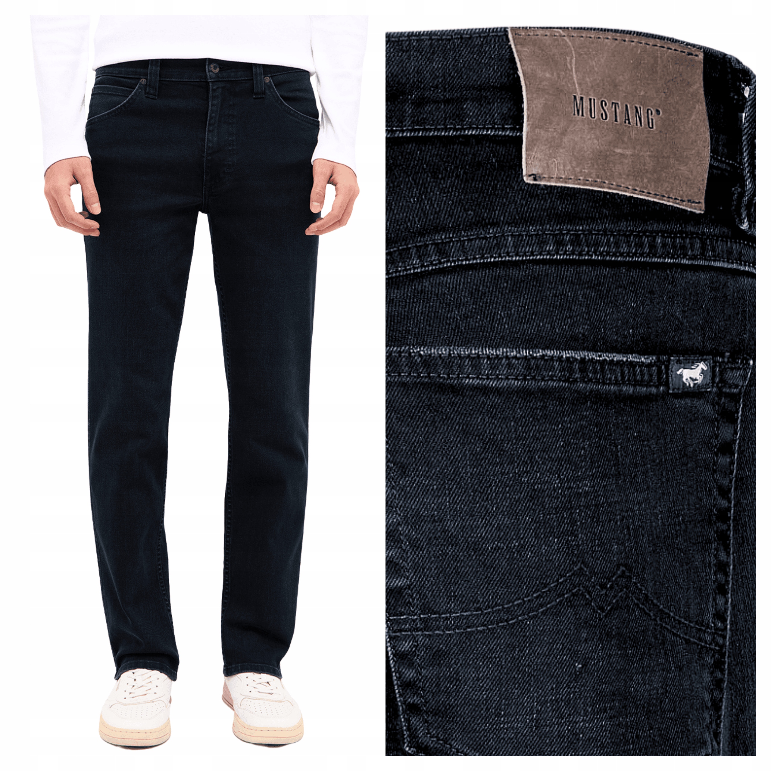 Pánské džínové kalhoty Mustang Tramper Straight Modré Denim W32 L32