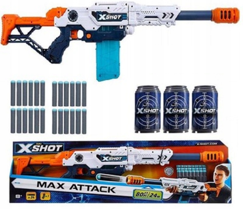 

Karabin Wyrzutnia Pisatolet Zuru max Attack X-shot