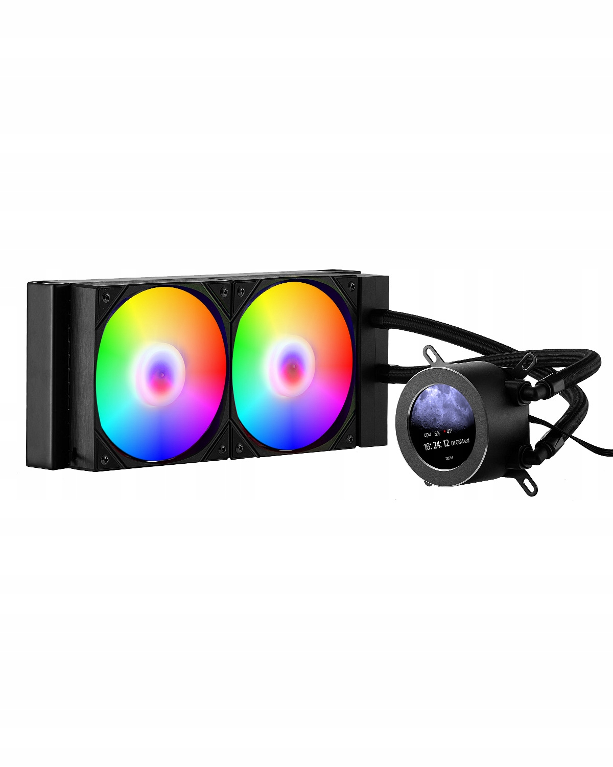 Profesionálne Vodné Chladenie Procesora Vevor Aio 120 MM LCD Argb Intel Amd