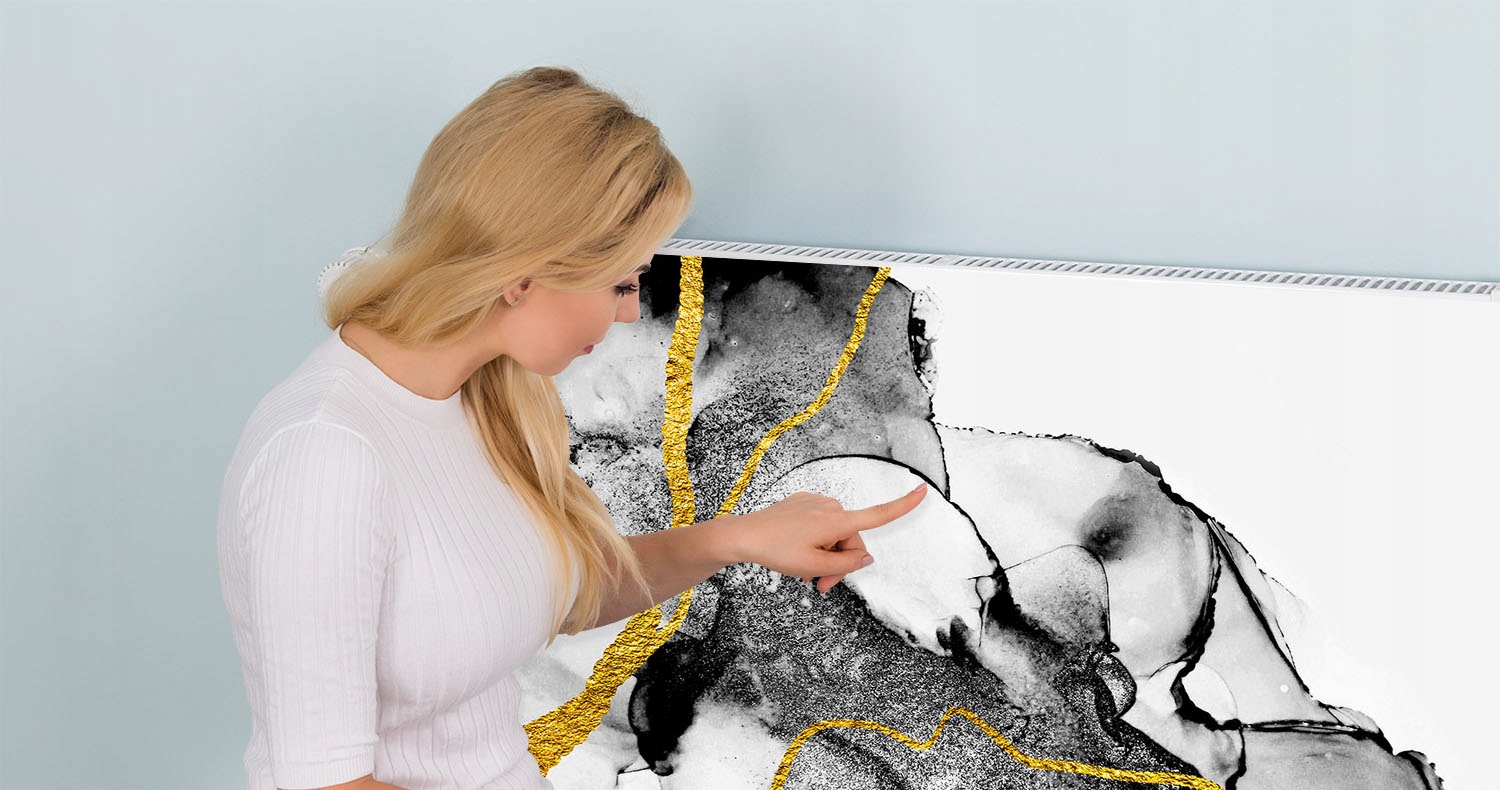 MAGNES MATA MAGNETYCZNA NA KALORYFER 120x60 MARMUR FOTOTAPETA Grubość materiału 1 mm