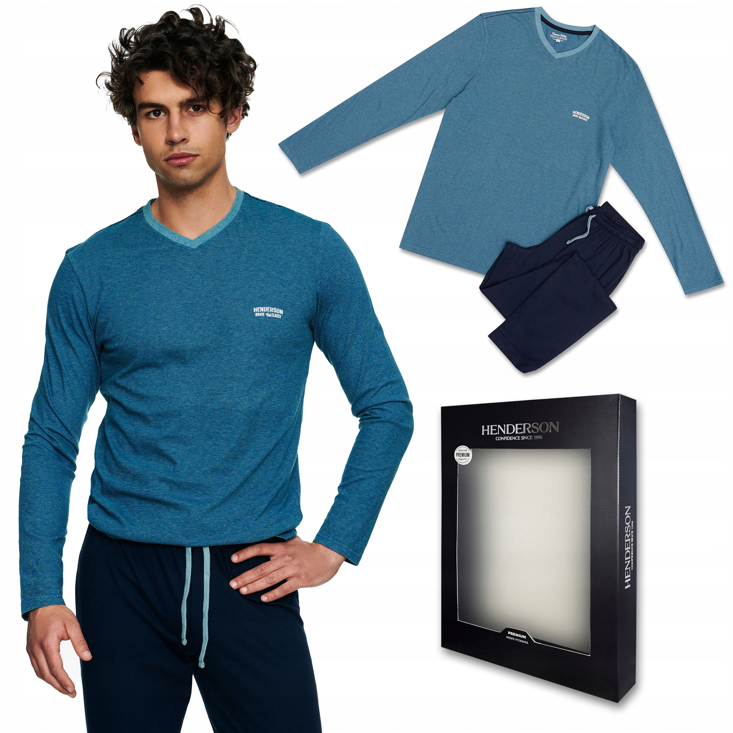 Henderson Tier Pánské pyžamo s dlouhým rukávem XXL