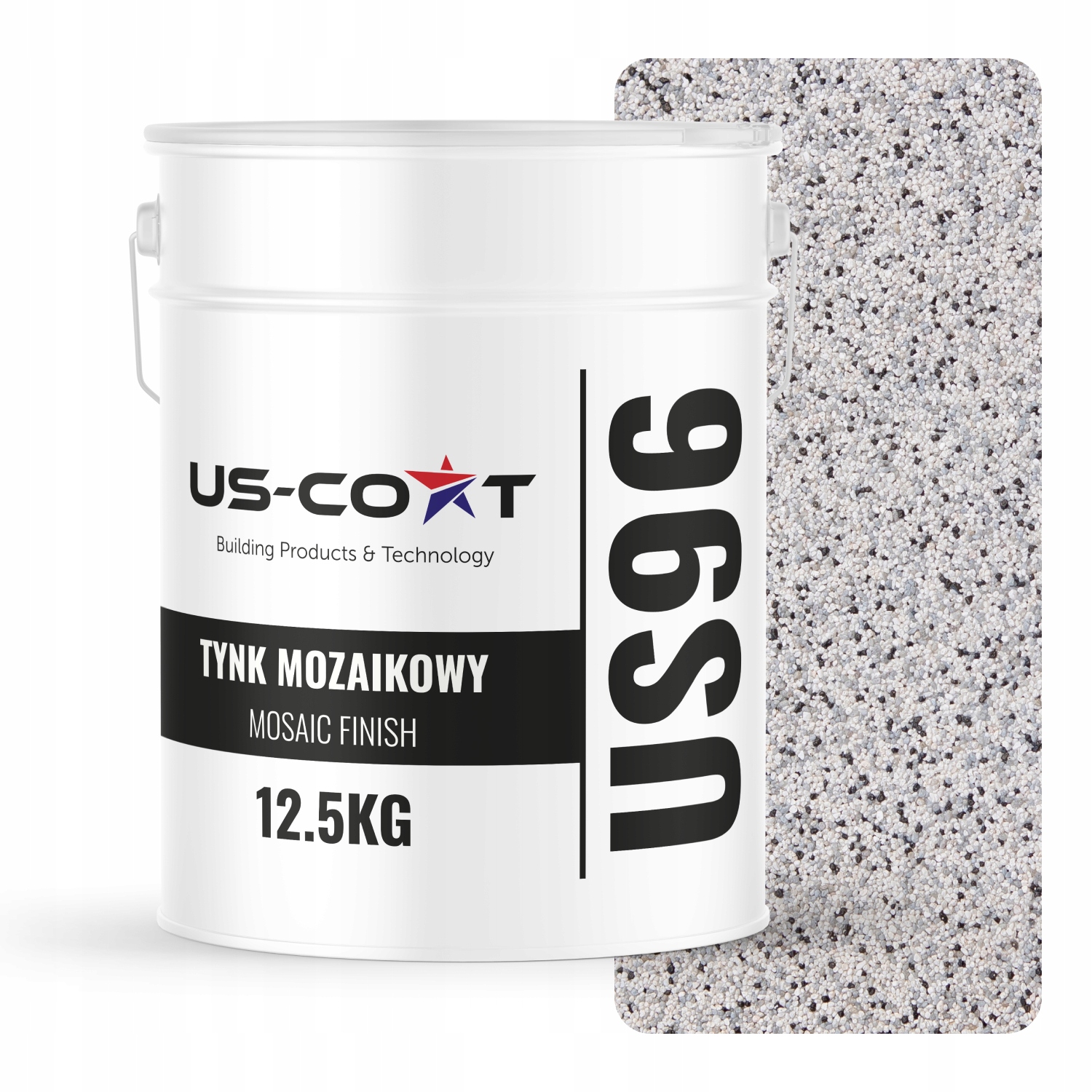 Mozaiková Omítka Mozaika 12,5 Kg Šedá Světlá M31 Ozdobná Pryskyřičná Fasáda