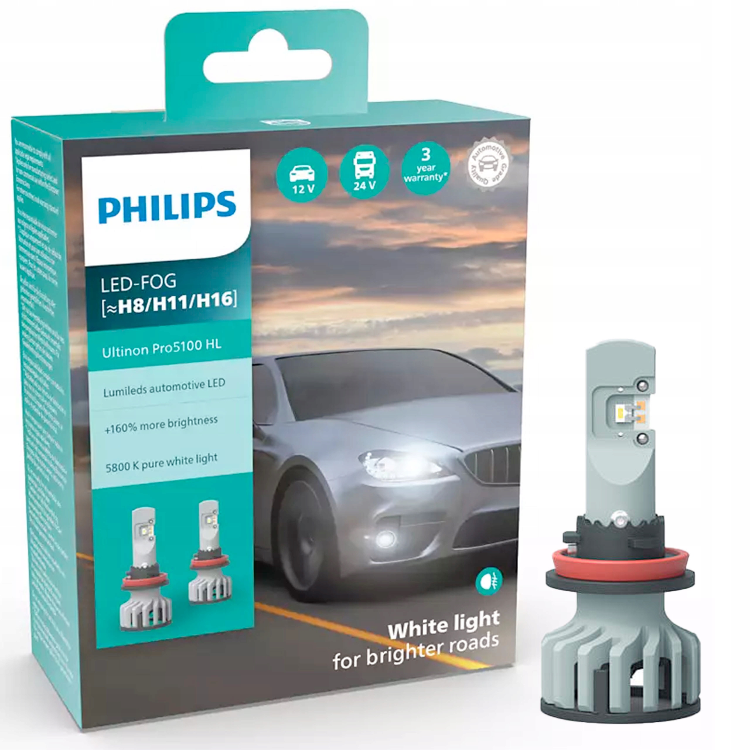 Philips Ultinon Pro5100 Led žiarovka [~H8/H11/H16]