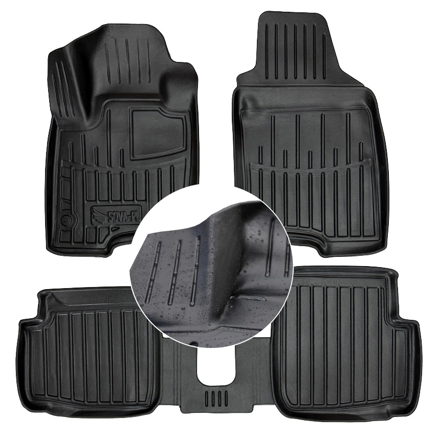Gumové autokoberce Fiat Panda 3 2012-2024 Korytka Ud