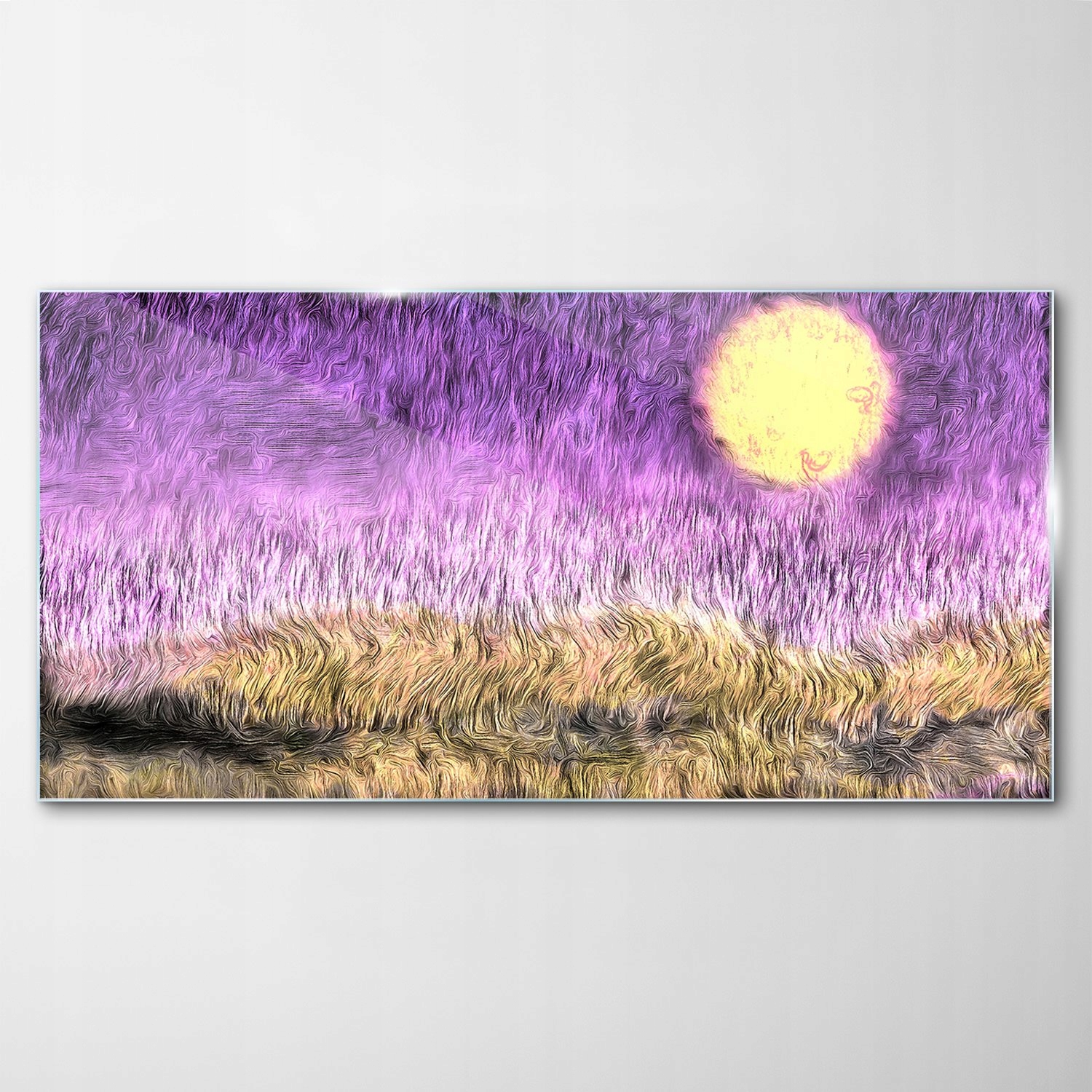 

Obraz Szklany Dekor Sztuka Zachód Słońca 120x60