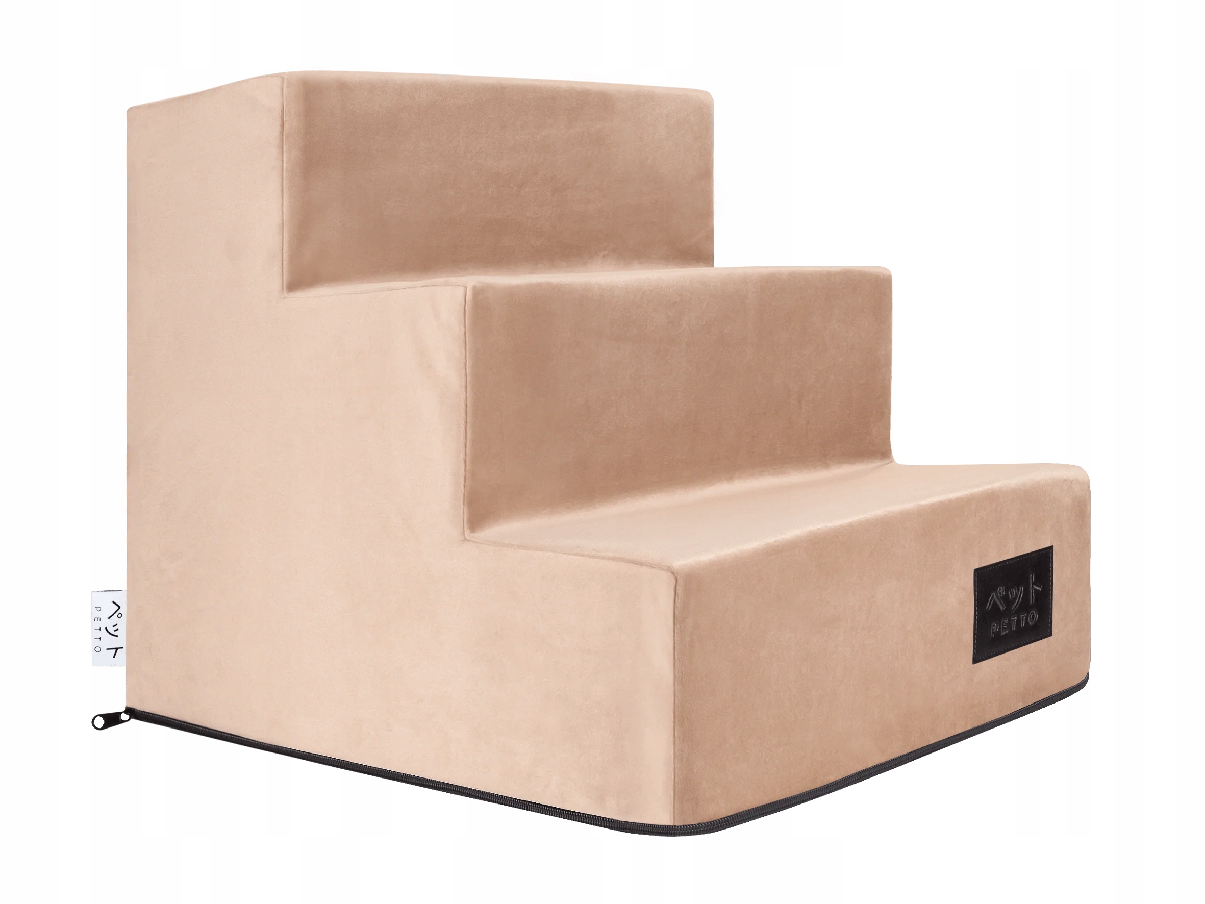 Levně Petto Takai 3 Velvet Schodky pro psa béžové