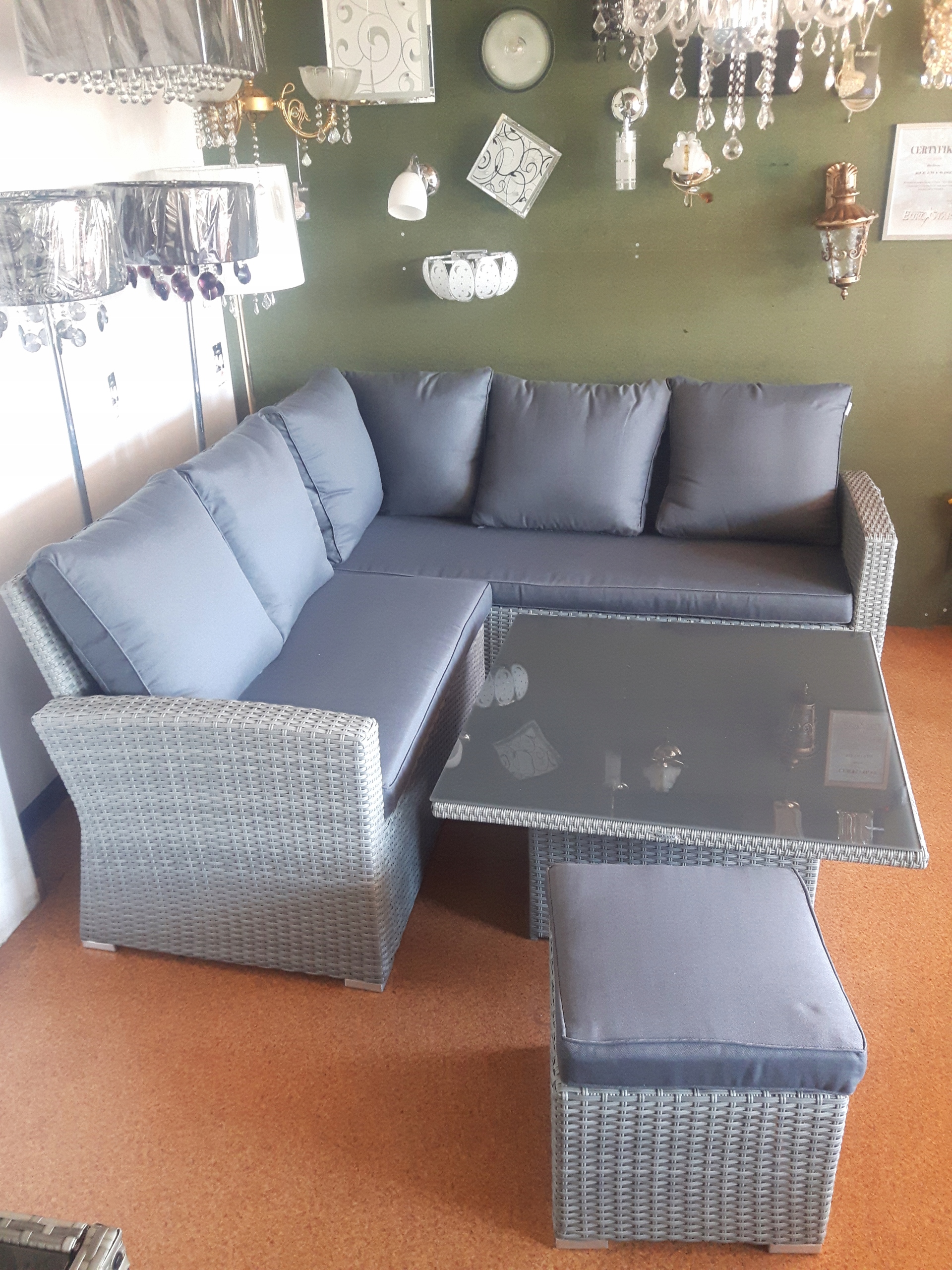83 MEBLE NAROŻNIK RATTANOWY OGRODOWY RATTAN RATY Producent inny
