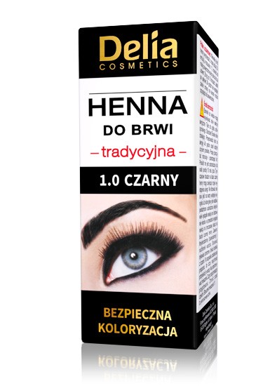 

Delia Cosmetics Henna do brwi 1.0 Czarna 1szt