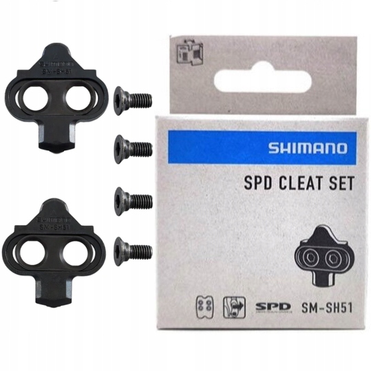 Bloki Spd Shimano SM-SH51 Do Butów Pedałów Mtb Oryginalne Jednokierunkowe
