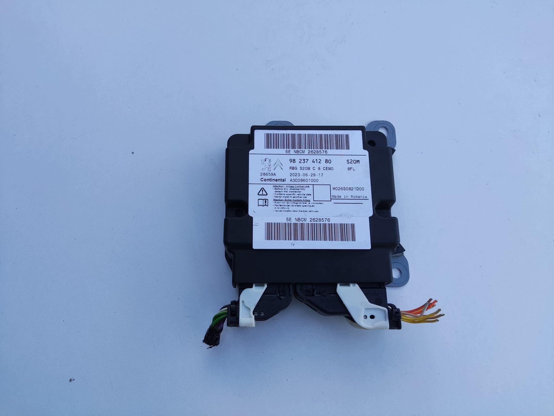 dashboard console airbag airbag tension belts SENSOR PEUGEOT EXPERT III 2016-2023