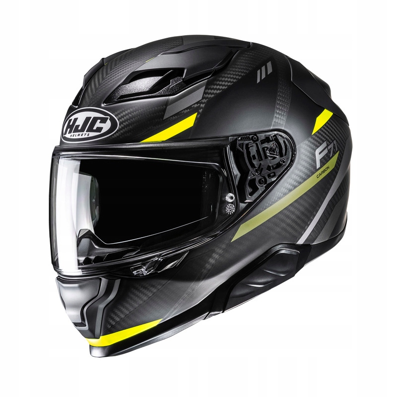 Motocyklová Prilba Hjc F71 Carbon Esira Black Yellow M
