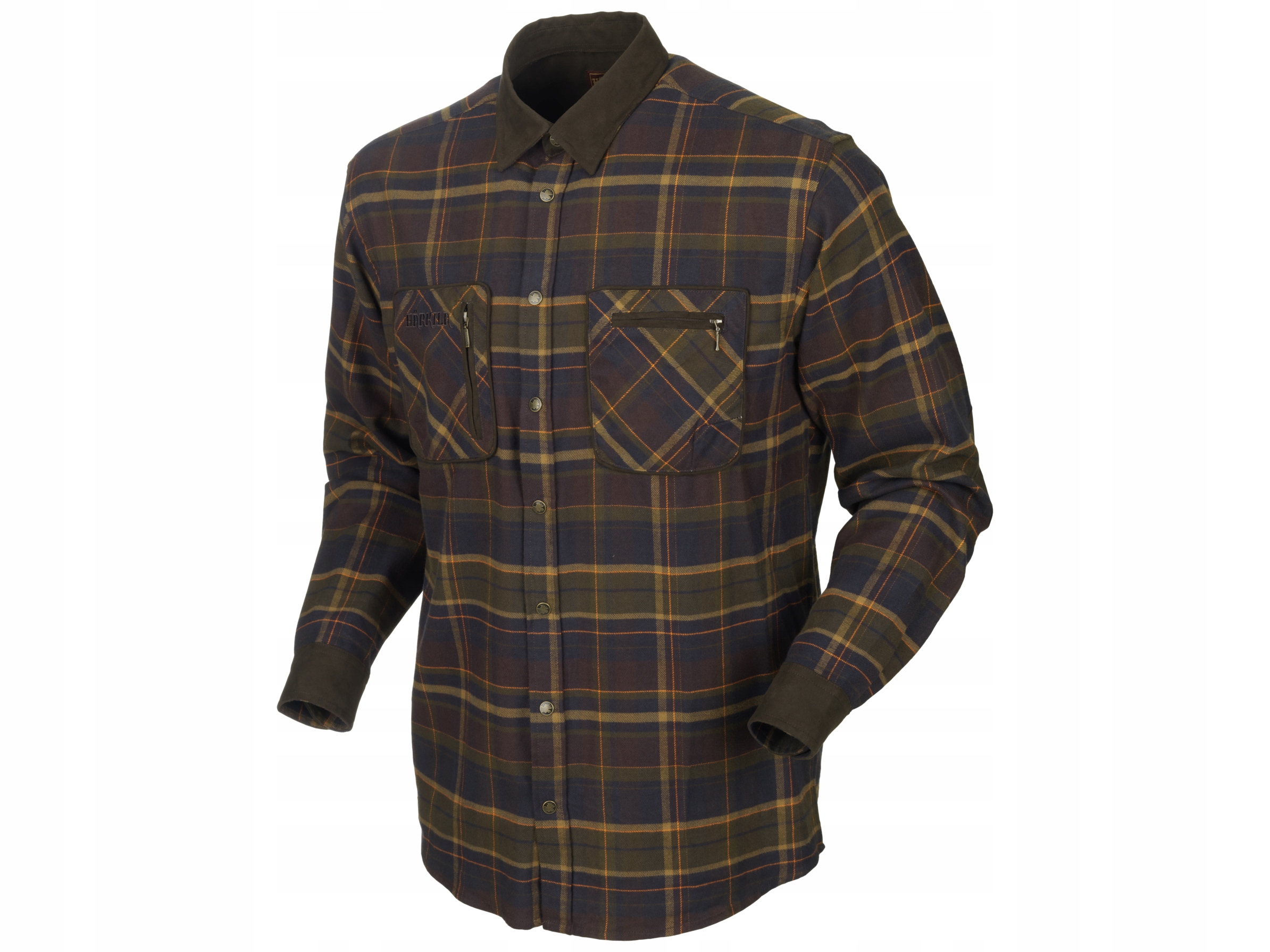 Koszula myśliwska męska flanelowa Harkila Pajala mellow brown check 3XL