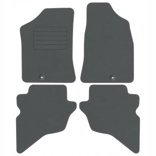 Ford Ranger 06-12 velurové koberce stopky Std Šedé