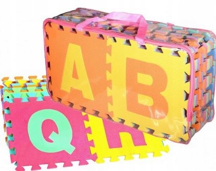 DUŻE PUZZLE EDUKACYJNE PIANKOWE DLA DZIECI CYFRY I LITERY MATA 36 ELEMENTÓW Bohater / Bajka brak