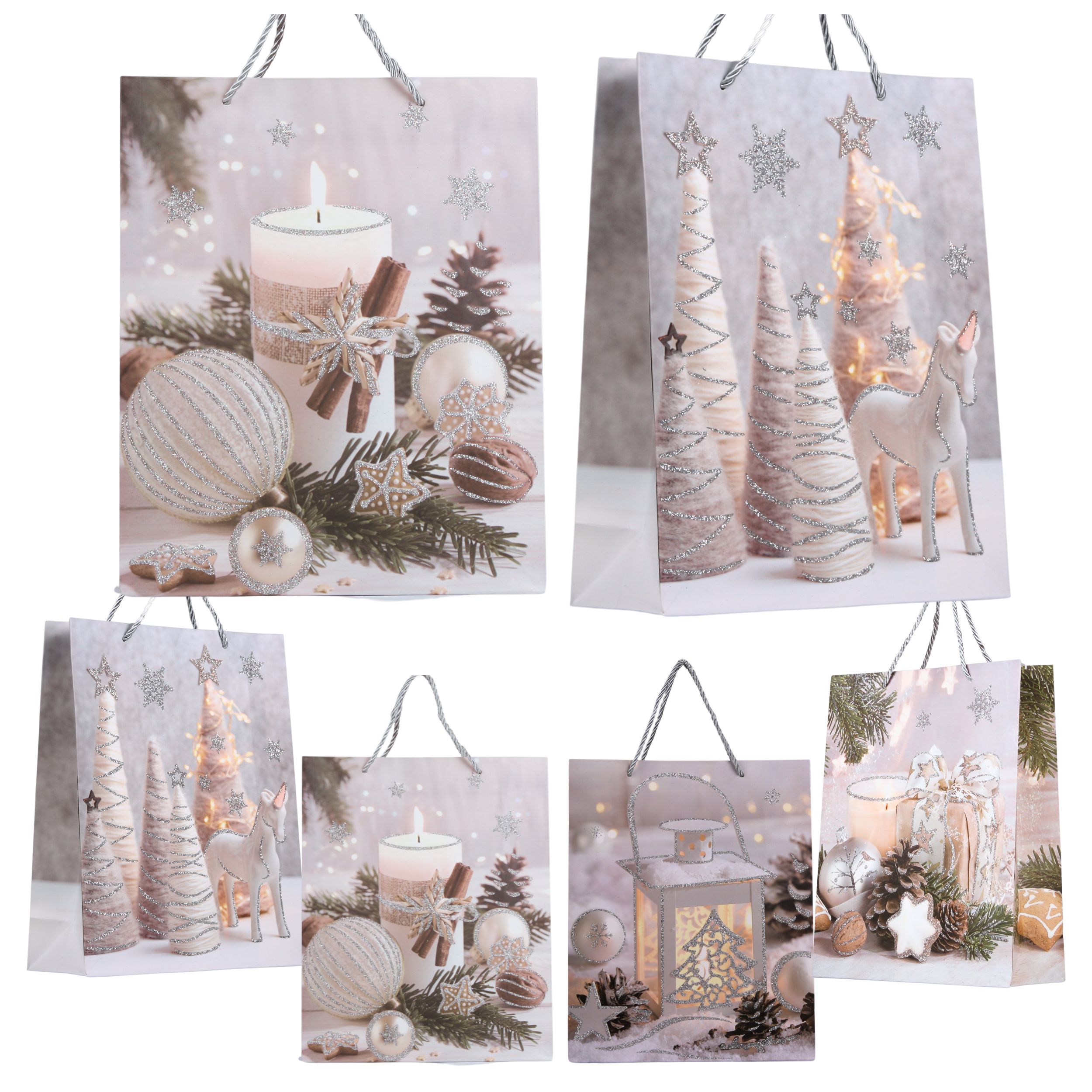 Papierová ozdobná taška darčeková taška sada 32x26 cm Vianoce