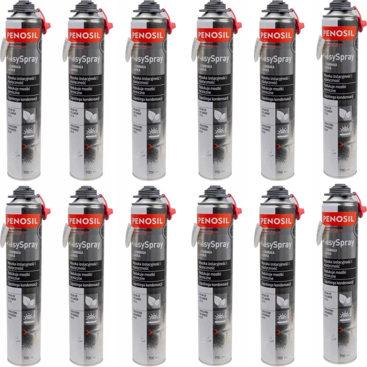

12x Piana pur natryskowa EasySpray+Dysze