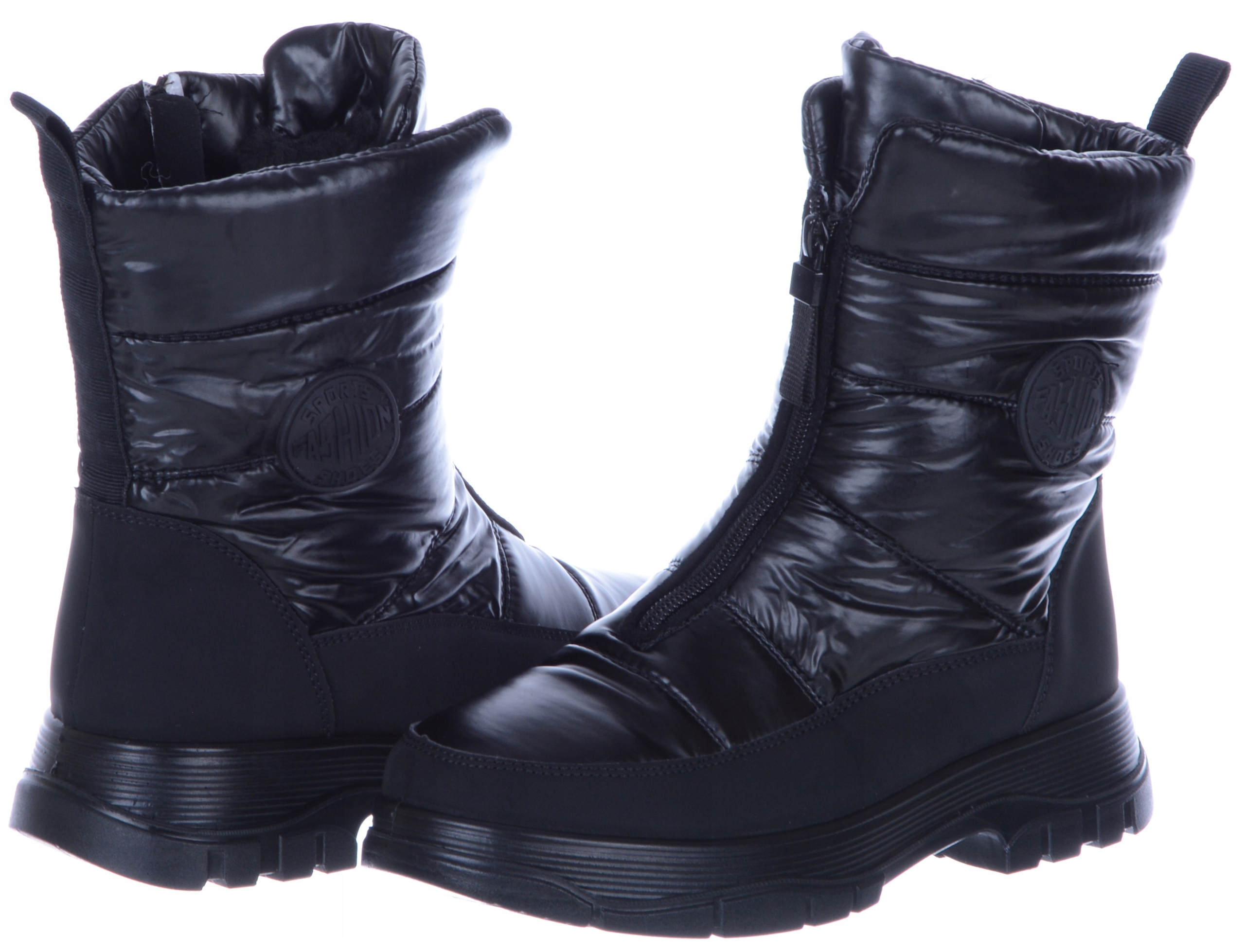 Sněhule Kozačky Kotníkové Boty Zimní Dámské Zateplené Černé Teplé 36