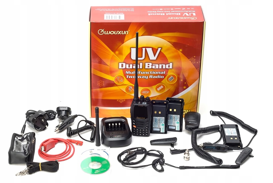 Wouxun KG-UV9K Pro Pack radiotelefon Vhf/uhf skaner 7-pasmowy 76-985MHz