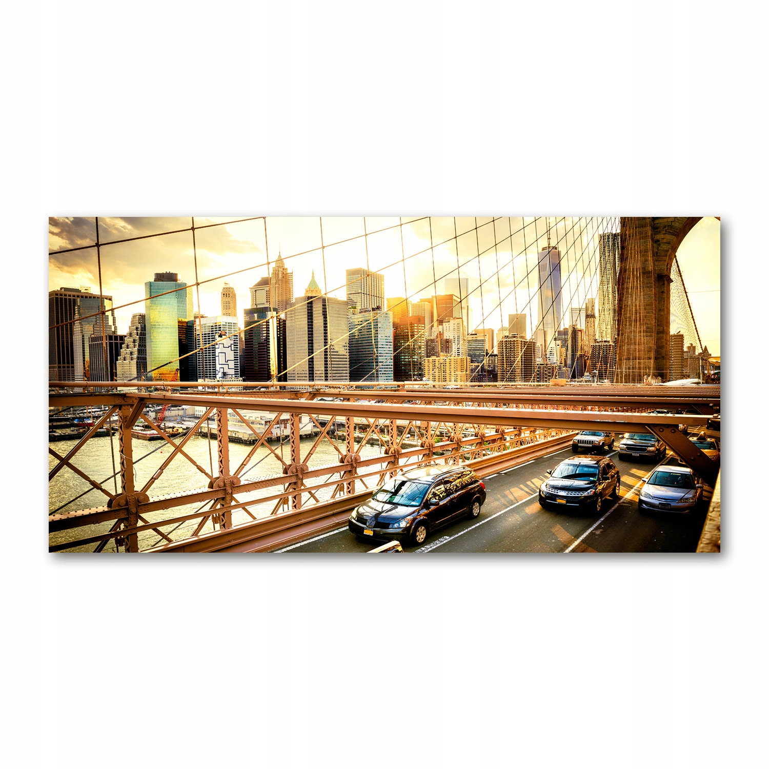 

Foto obraz szkło akryl Most Brookliński 120X60 cm