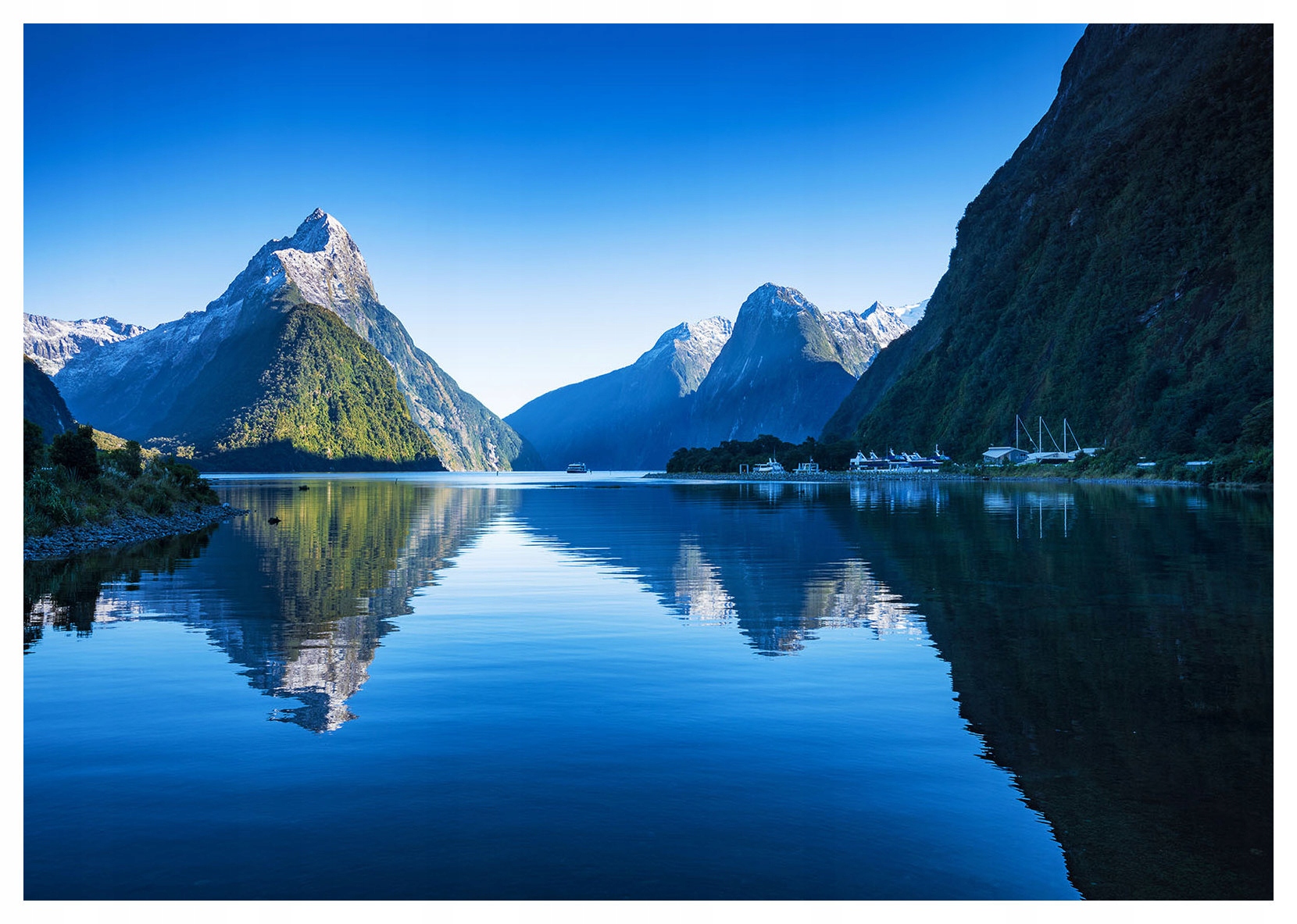 Vliesová fototapeta Hory a jazero Pokoj prírody 350x250 lepidlo