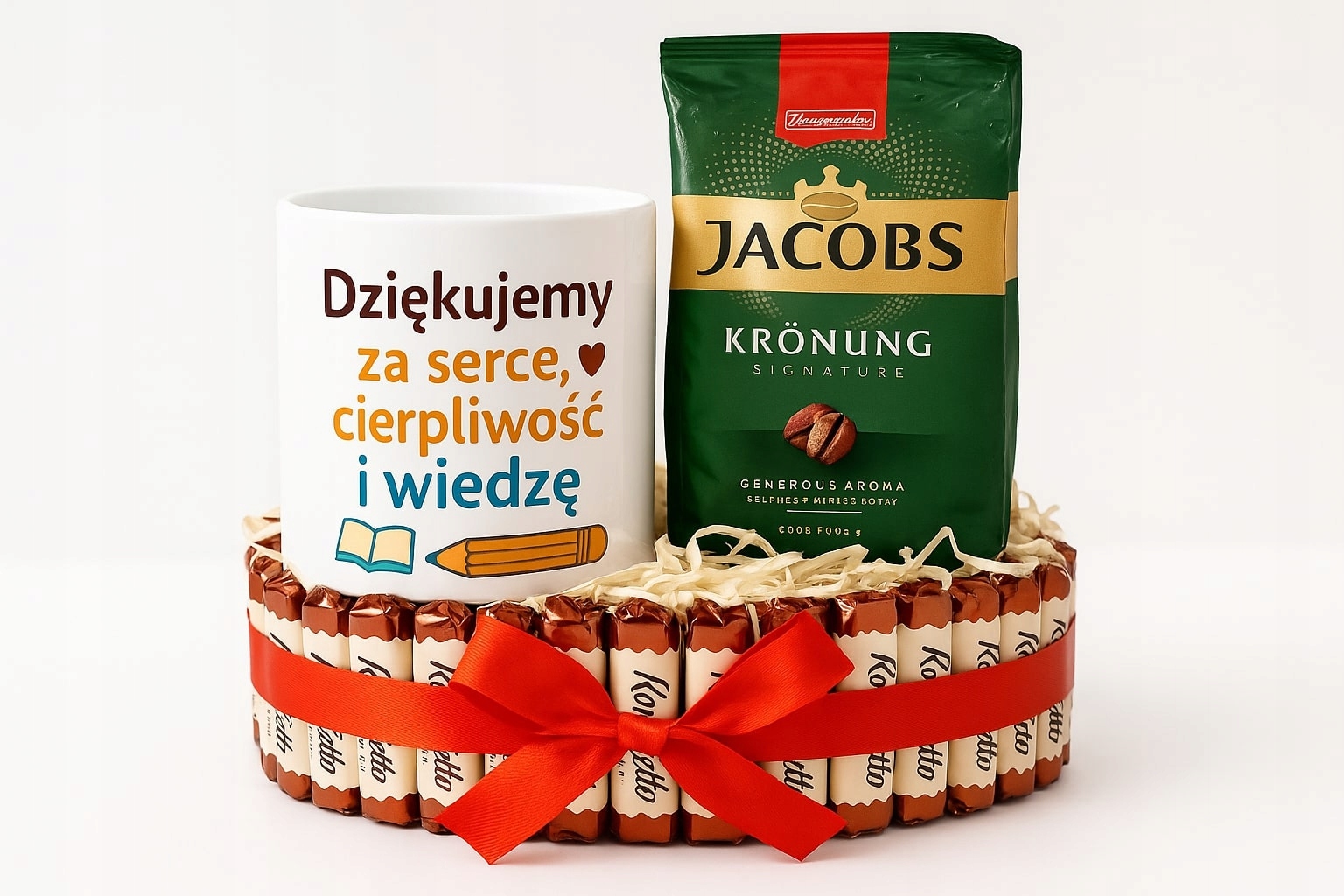 Levně Sladkosti s hrnkem a kávou – Váš dárek pro učitele