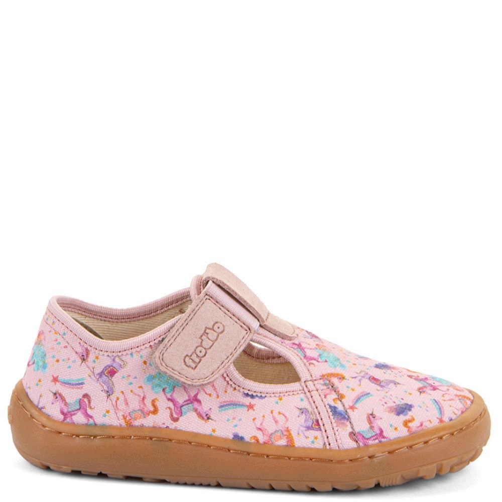 Froddo G1700439 Pink kapcie dziewczęce barefoot róż- jednorożce 21