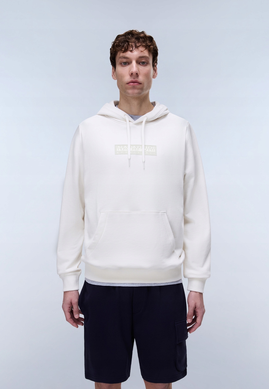 Napapijri Pánská Mikina Box Logo NA4I7V White Whisper S