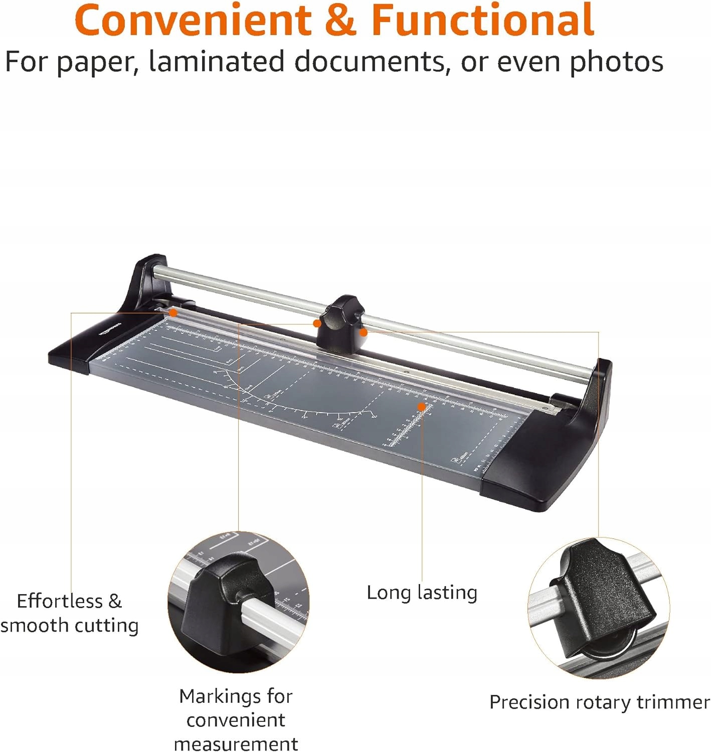 Amazon Basics Obrotowa krajalnica do papieru, gilotyna ręczna A3, DHT-R-002 Kod producenta DHT-R-002