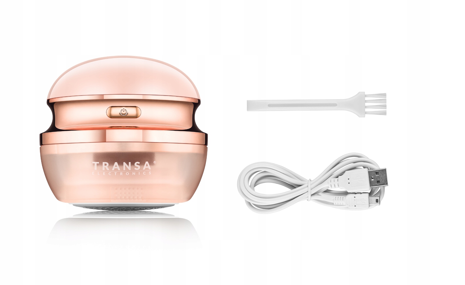 Golarka do UBRAŃ SWETRÓW Akumulatorowa MOCNA USB 6 OSTRZY Model RoundLine Pink