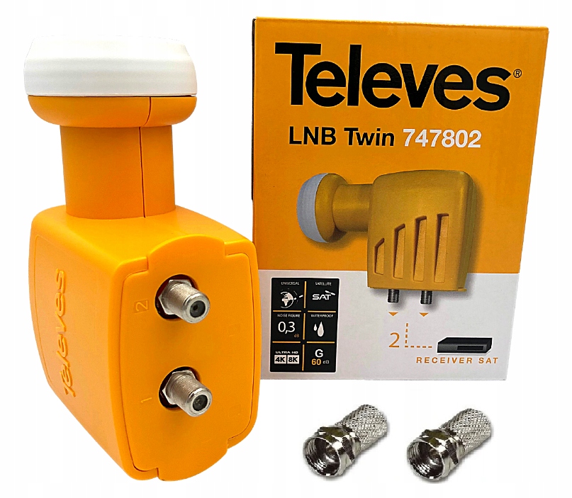 KONWERTER TELEVES TWIN 74802 KONWENTER HQ WTYKI F