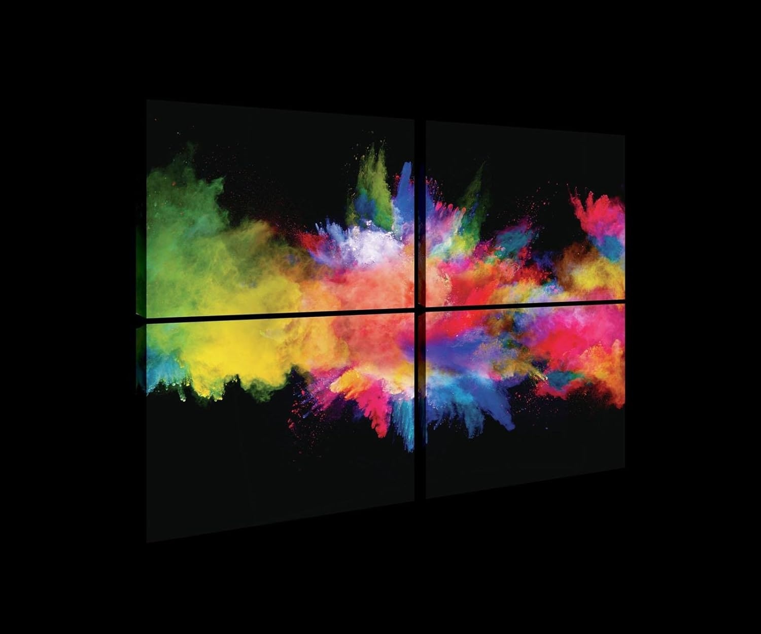 Obraz 120x80 Výbuch farby dynamické umenie abstrakcia farebný prach