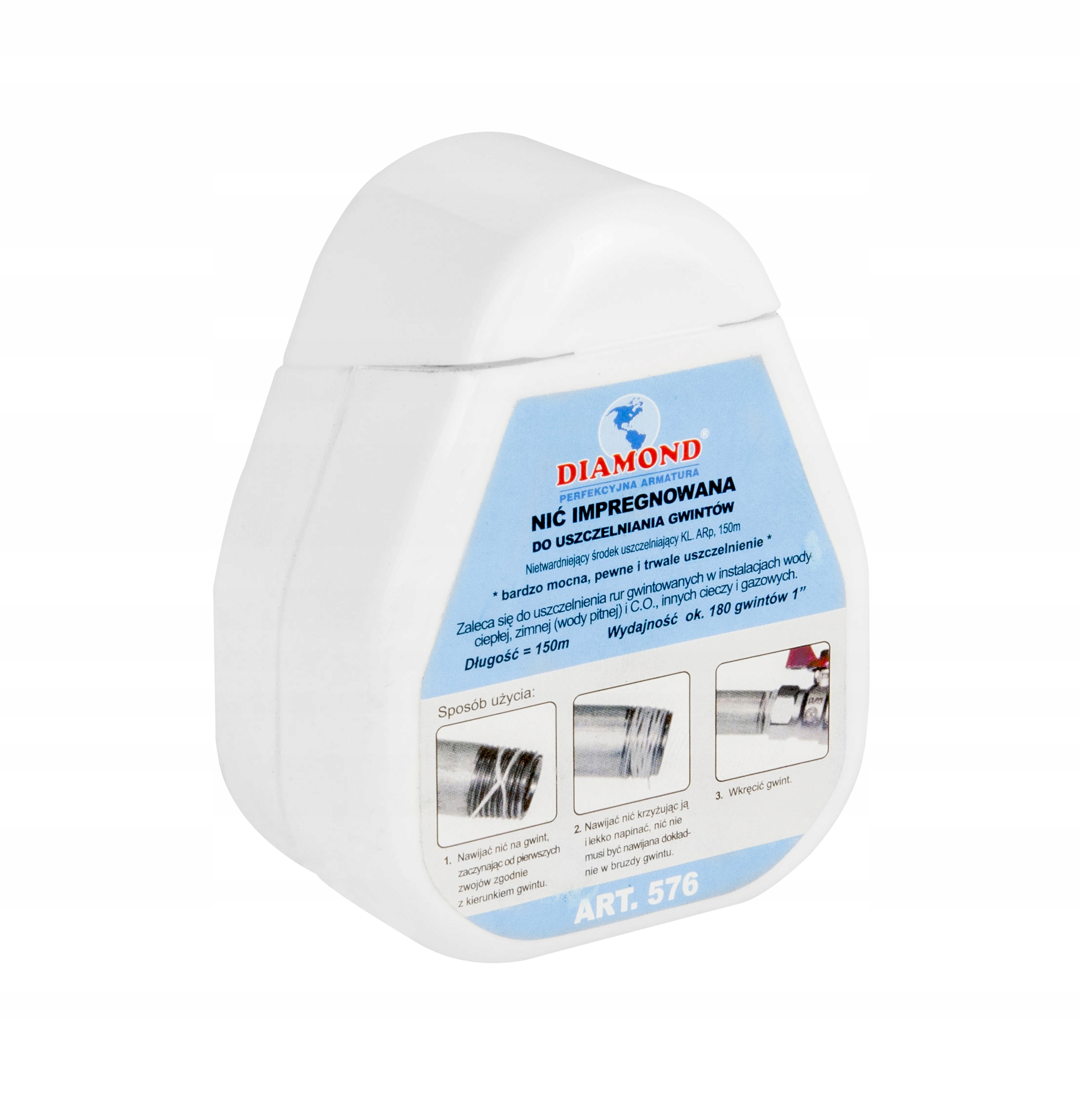 

art.576 Nić Do Uszczelnienia Gwintów 150mb