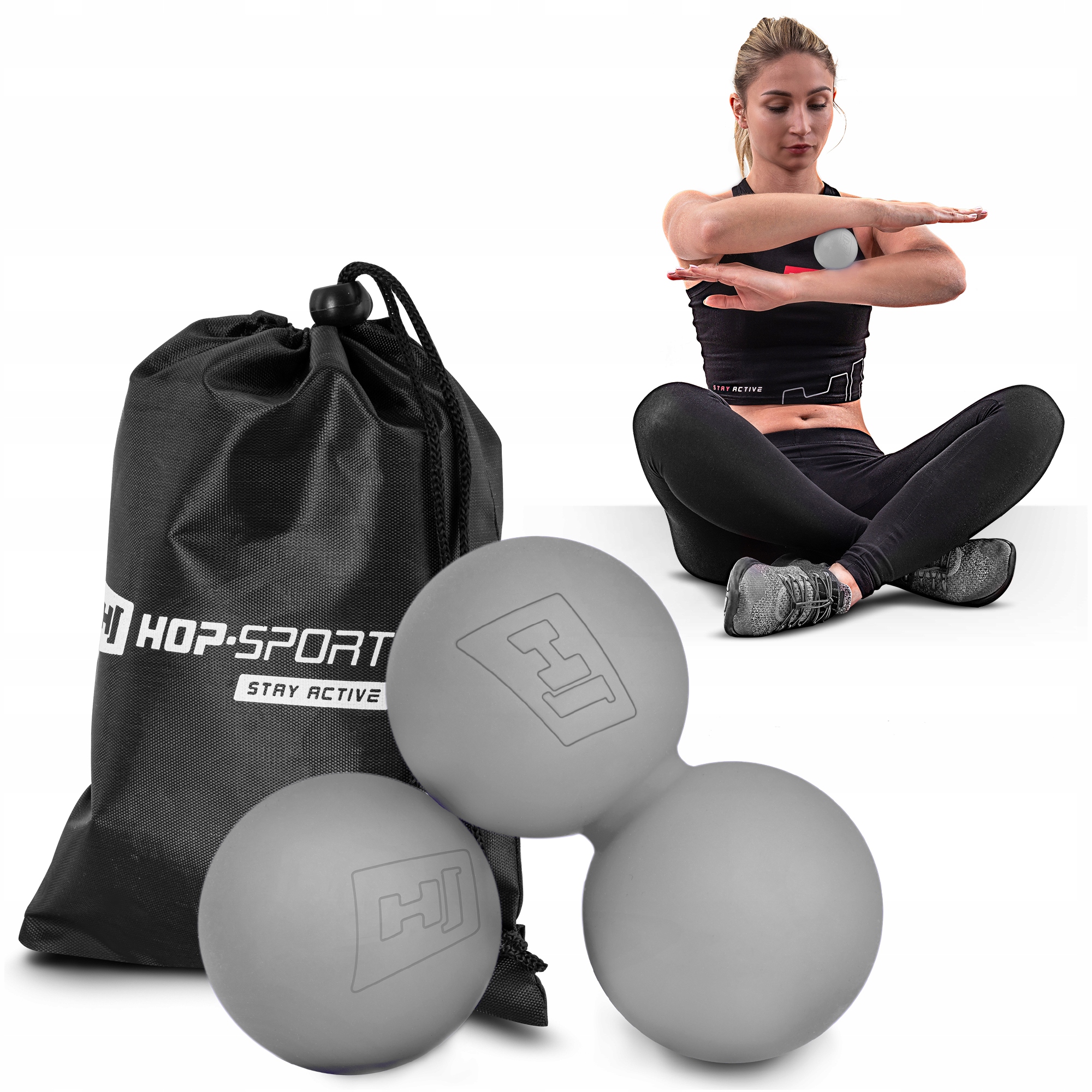 

Zestaw piłeczek silikonowych automasaż+pokrowiec