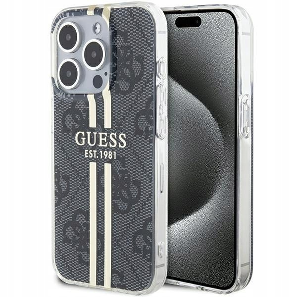Guess GUHCP15LH4PSEGK iPhone 15 Pro 6.1" czarny/black hardcase IML 4G
