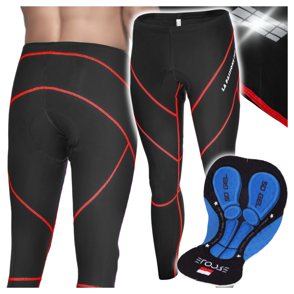 Zimní cyklistické kalhoty Dlouhé Pánské XXL na cyklistické kolo s vložkou